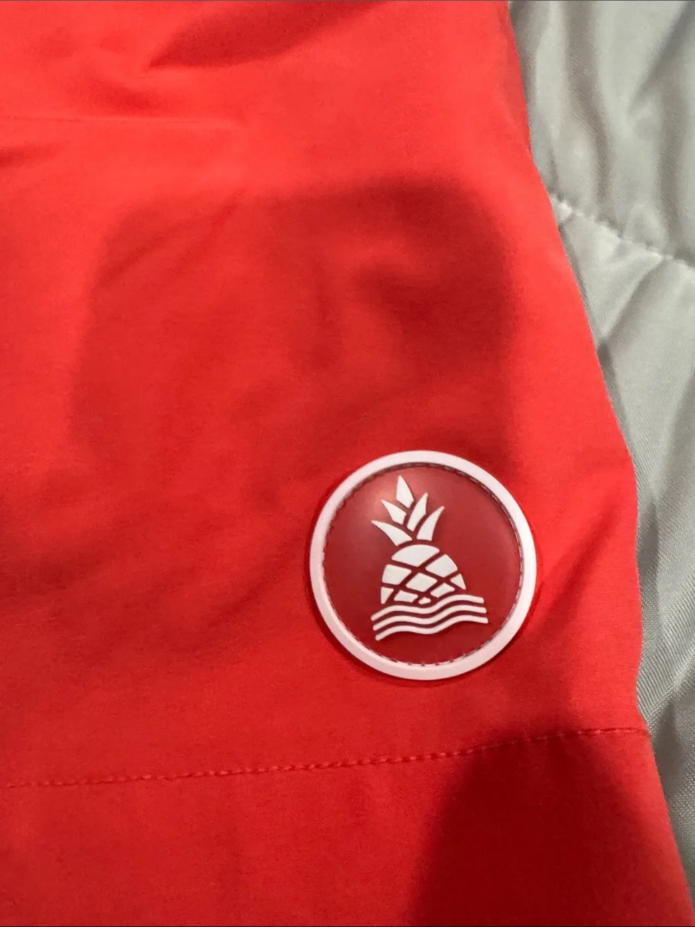 Men’s Chubbies 4” Red Swim Shorts with Elastic Waist
